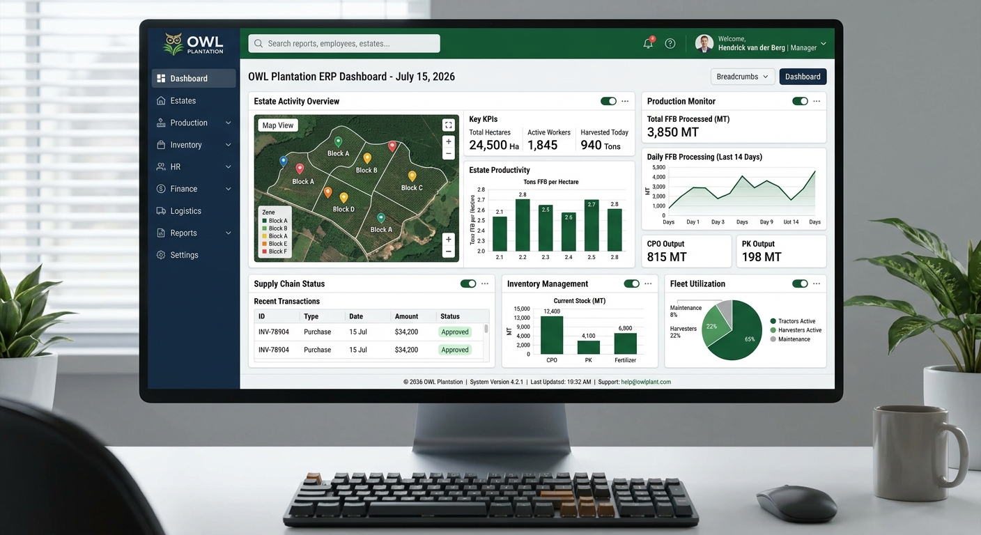 Finance & Accounting Module — PlantationOS